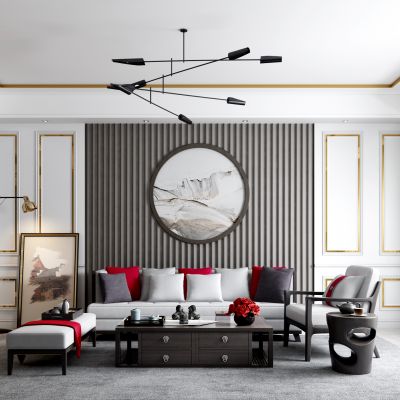 新中式轻奢客厅