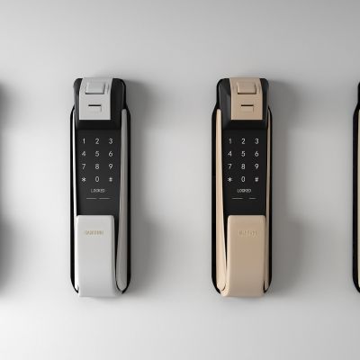 现代智能锁门把手