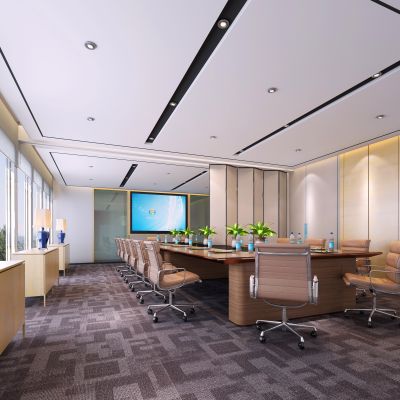 现代风格学校会议室大型报告厅