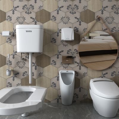 现代马桶小便池干手机