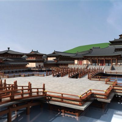 中式古建，中式护栏