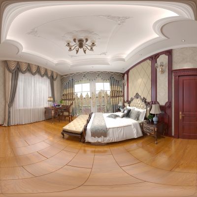 美式风格的卧室