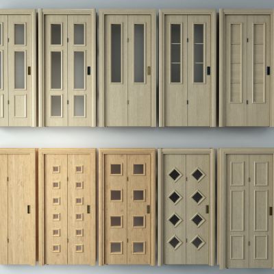 现代折叠门组合