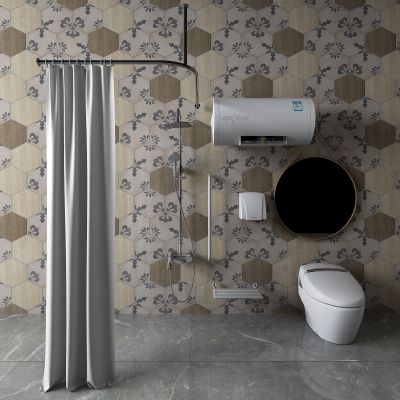 现代淋雨花洒马桶热水器