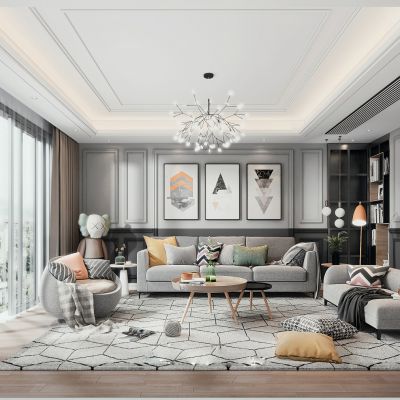现代风格客厅
