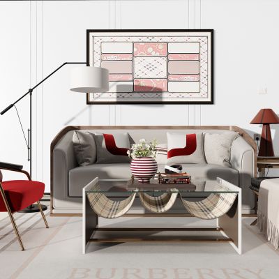 现代沙发茶几组合