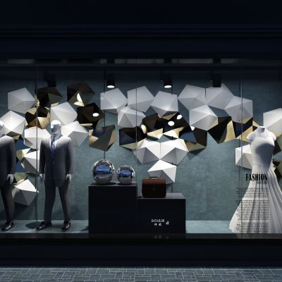 商场服装专卖店橱窗