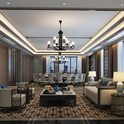 中式餐厅酒店包厢