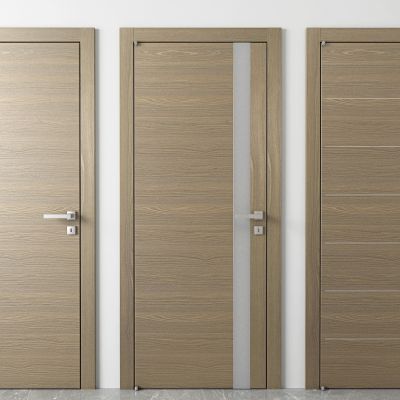 现代单开门实木门