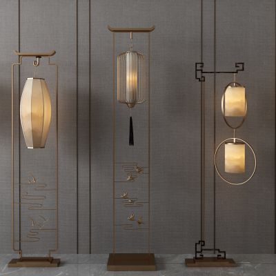 新中式落地灯