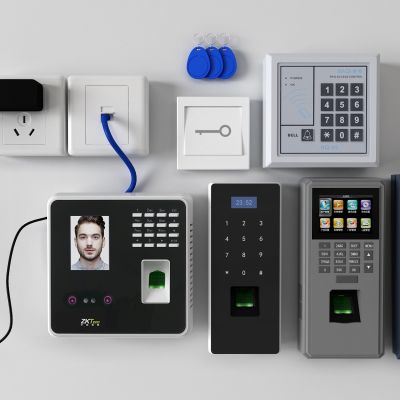 现代考勤机打卡机