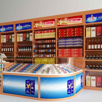 现代烟酒货架