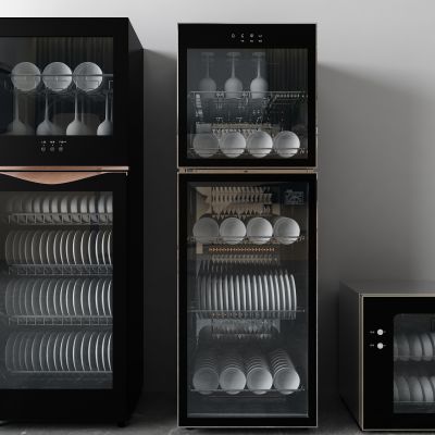 现代消毒柜组合