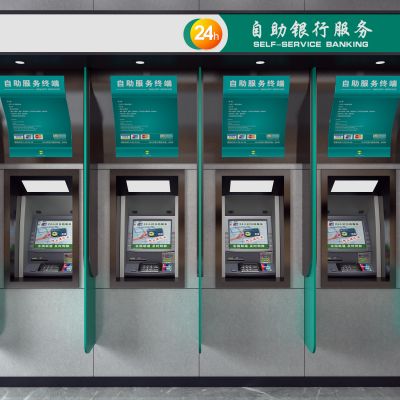 现代农行取款机3D模型