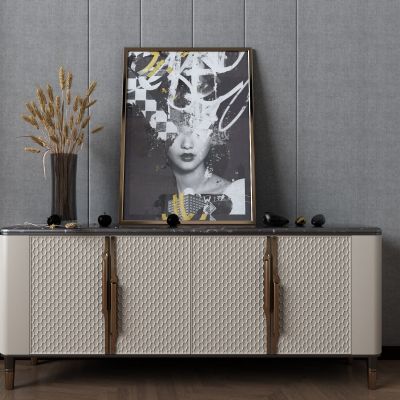 现代轻奢玄关柜