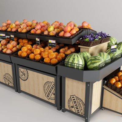 现代蔬菜水果货架