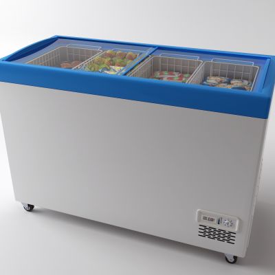 现代冰箱 冰柜 雪糕