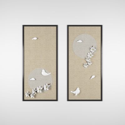 新中式装饰画墙饰