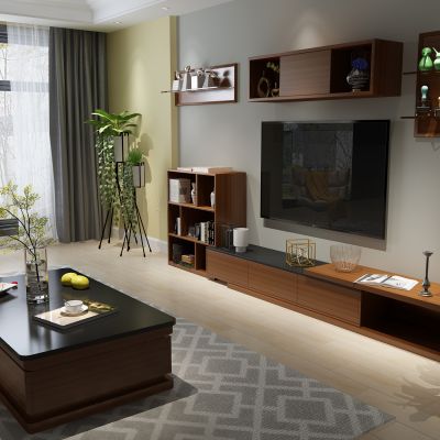 电视柜茶几家具植物组合