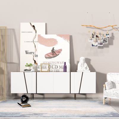 现代电视柜装饰品组合