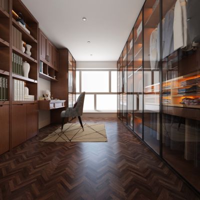 现代风格衣帽间