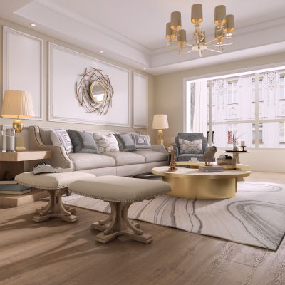 现代简欧式风格客厅