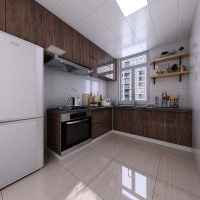 现代风格写实厨房