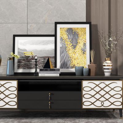 电视柜装饰品组合