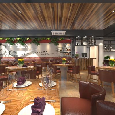 现代田园西餐厅