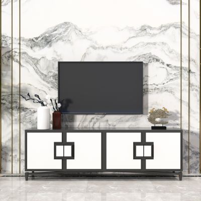 电视柜装饰品盆栽组合