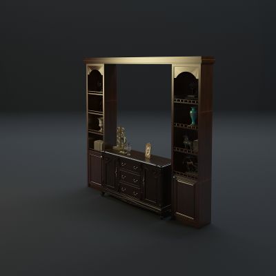 美式装饰柜