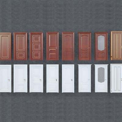 3D欧式木门组合