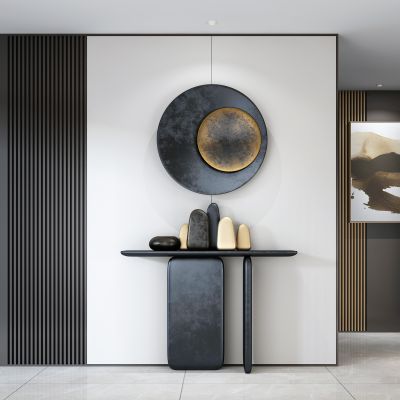 新中式玄关端景柜台