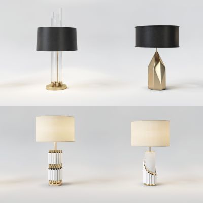 现代轻奢创意金属台灯