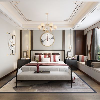 新中式卧室