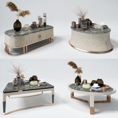 现代轻奢茶几饰品摆设摆件