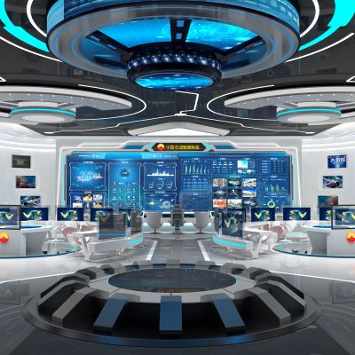 后现代展厅 科技展厅