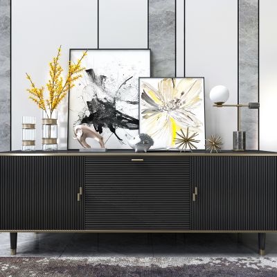 现代轻奢创意边柜装饰柜