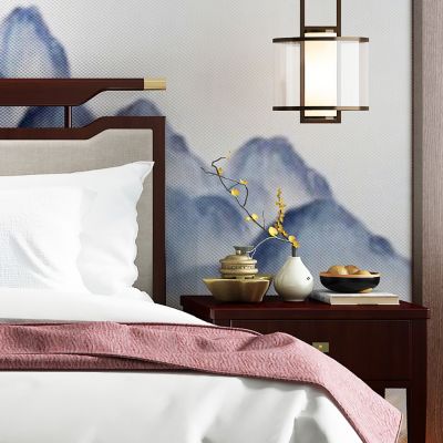 新中式实木双人床