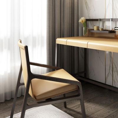 现代梳妆台椅子组合