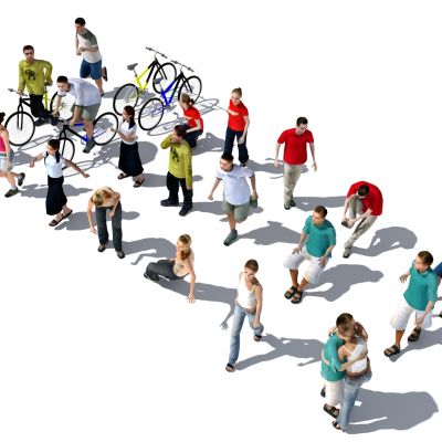 多人，人群，休闲人物，商务人物，运动人物，写实人物，男人女人