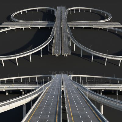 路桥，路段，桥梁，路桥组合，立交桥
