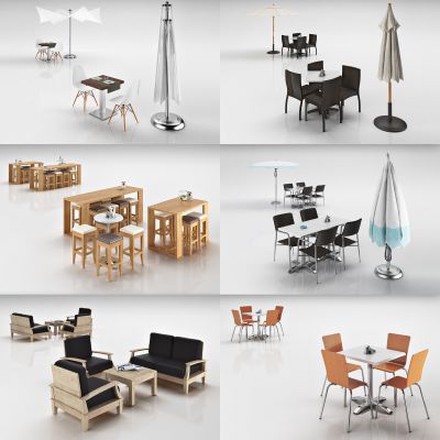 桌椅，户外桌椅，太阳伞桌椅，露天桌椅