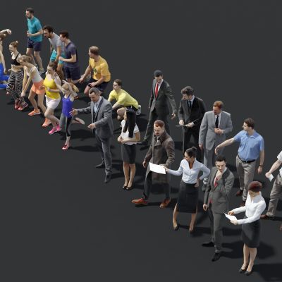 多人，人群，休闲人物，商务人物，运动人物，写实人物，男人女人