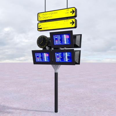 机场指示牌，车站指示牌，电子指示牌