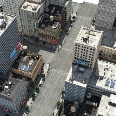 建筑，建筑配楼，裙楼，城市街道，建筑配件，街道小品，道路设施，天台配件