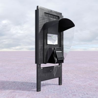 电话亭，公用电话