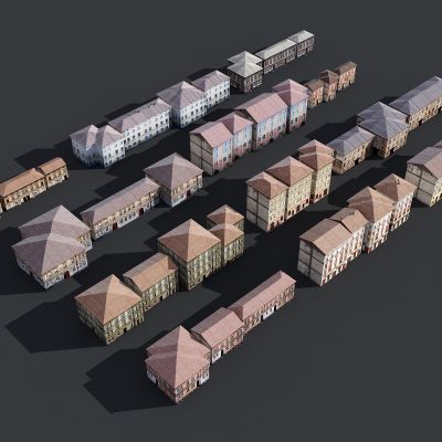 欧式建筑，美式建筑，建筑配楼，欧式楼房，简欧住宅，建筑外观