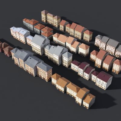 欧式建筑，美式建筑，建筑配楼，欧式楼房，简欧住宅，建筑外观