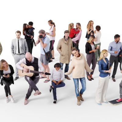 多人，人群，休闲人物，商务人物，运动人物，写实人物，男人女人